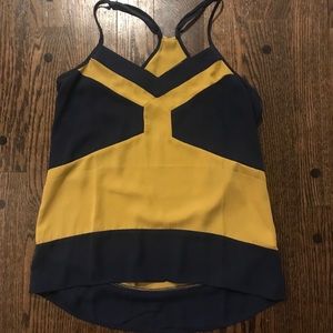Yellow/blue tank